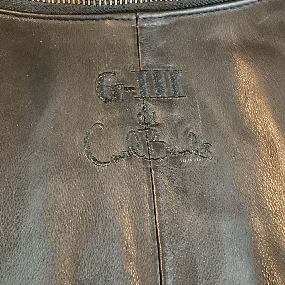 Vintage G-III by Carl Banks Full Zip Hooded Green Bay Packers Leather Jacket - Picture 12 of 14